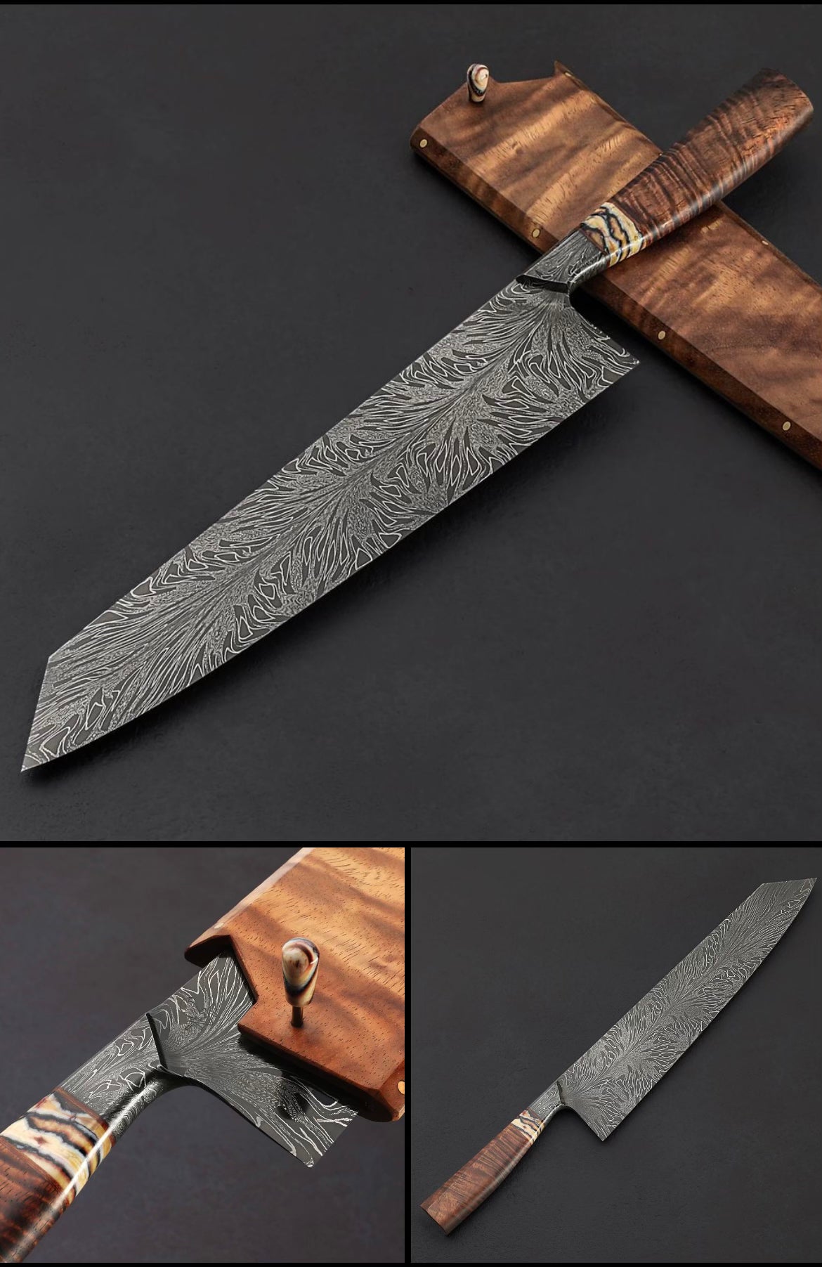 Integral Bolster Mosaic Damascus Knifemaking Workshop