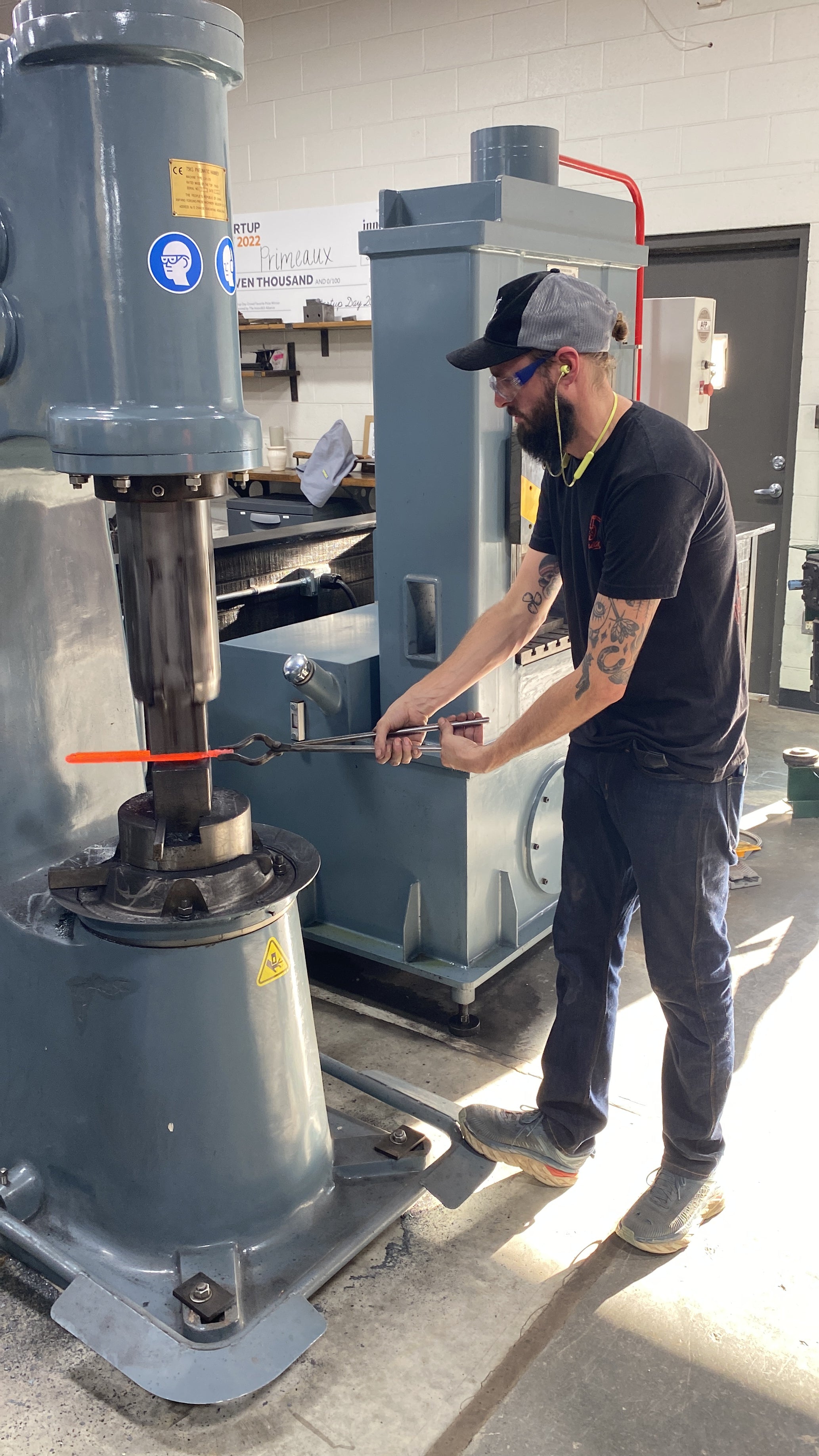 John Phillips using Power Hammer