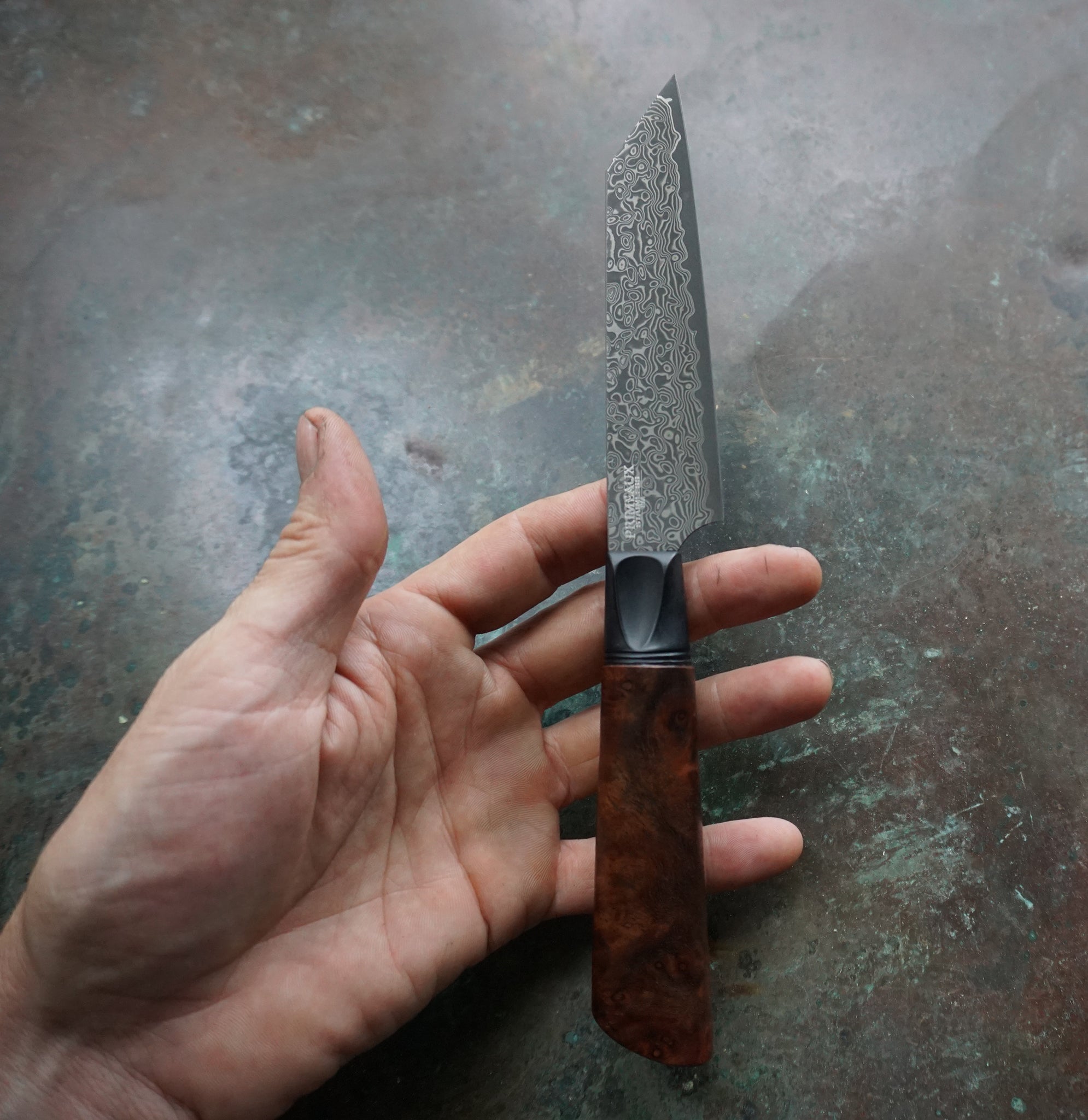 Damascus Kiritsuke Bar Knife