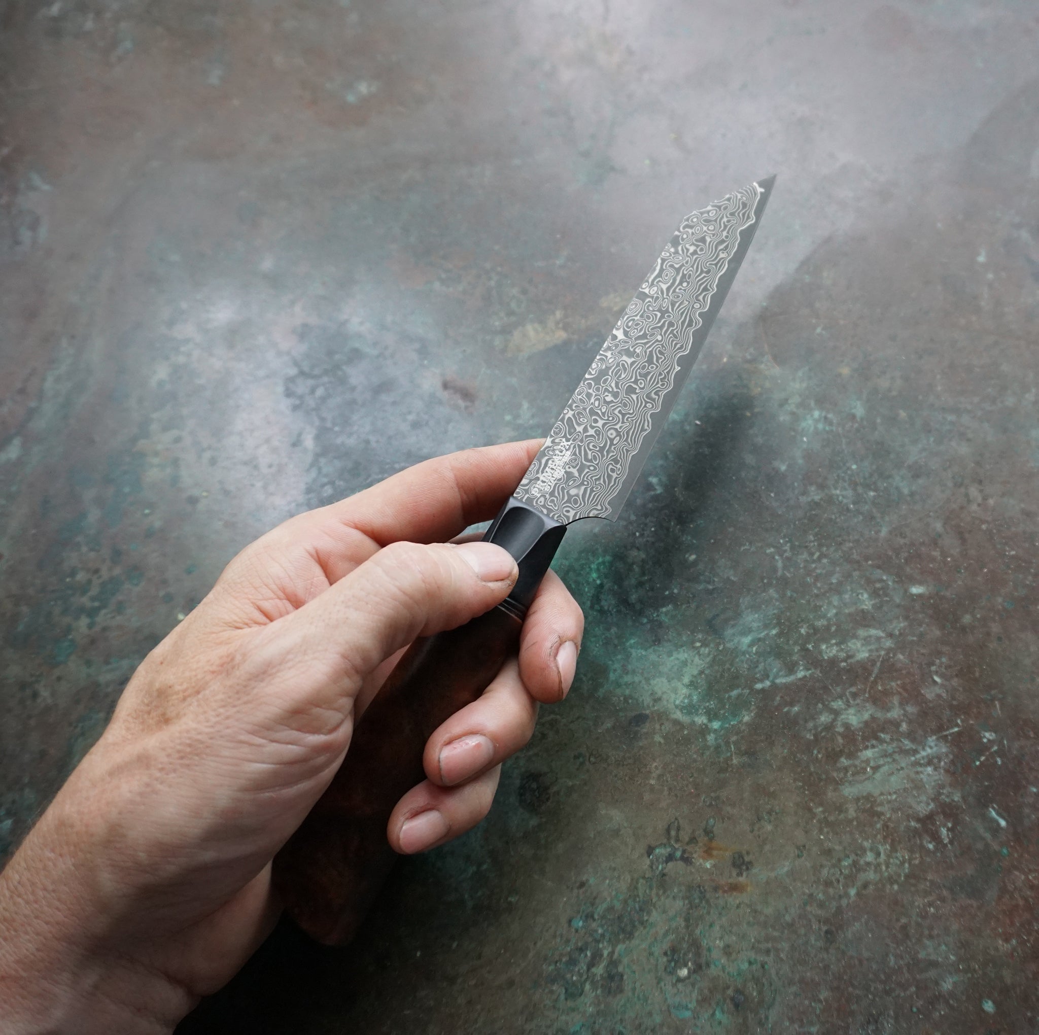 Damascus Kiritsuke Bar Knife