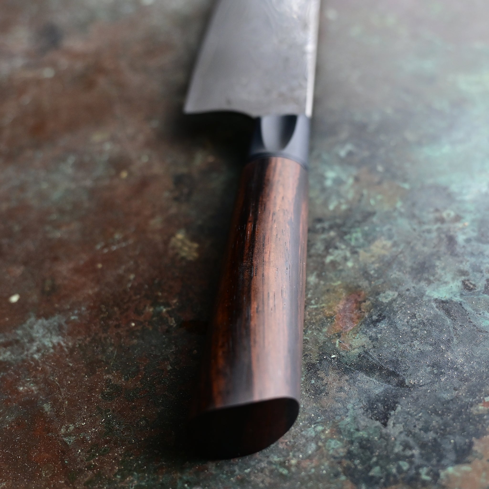 Turkish Walnut Damascus Santoku