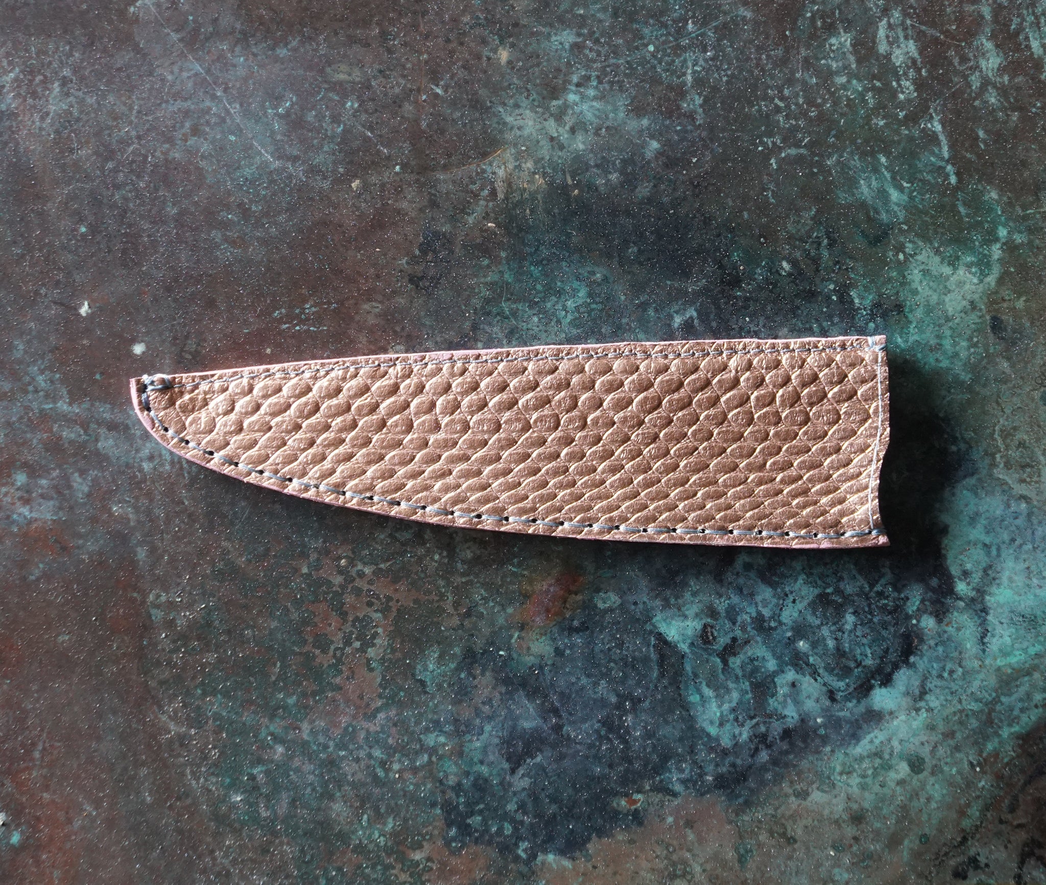 Leather Petty Knife Saya in Mermaid Dream