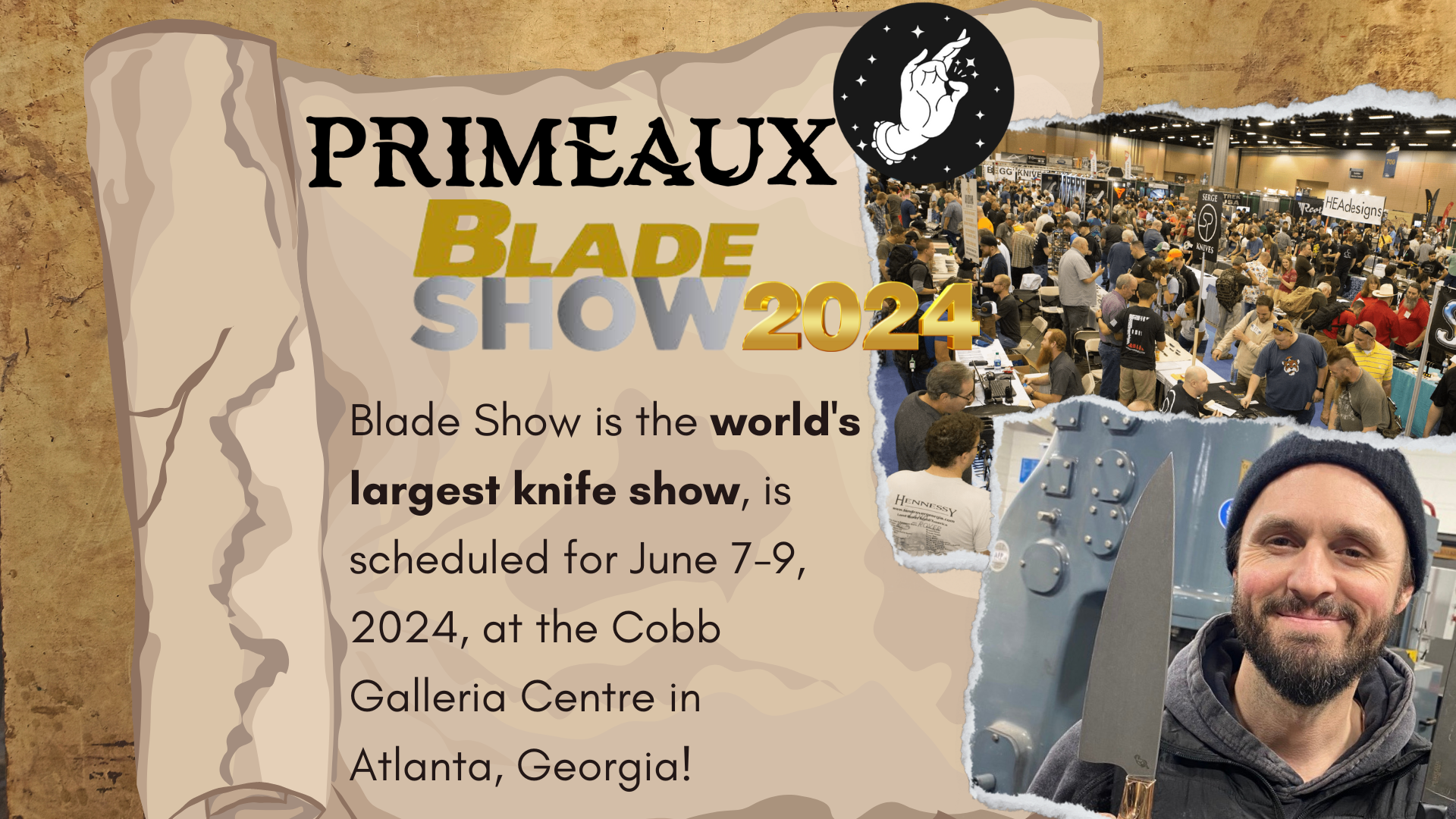 Primeaux at Blade Show 2024
