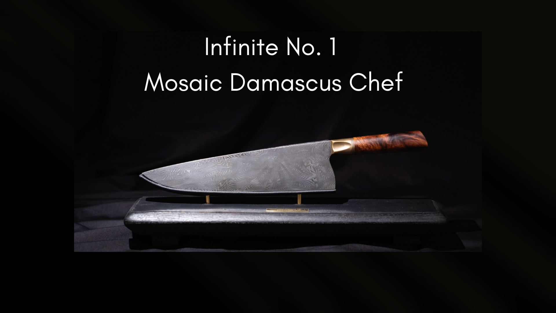 The "Infinite Portal No. 1" Mosaic Damascus Chef Knife