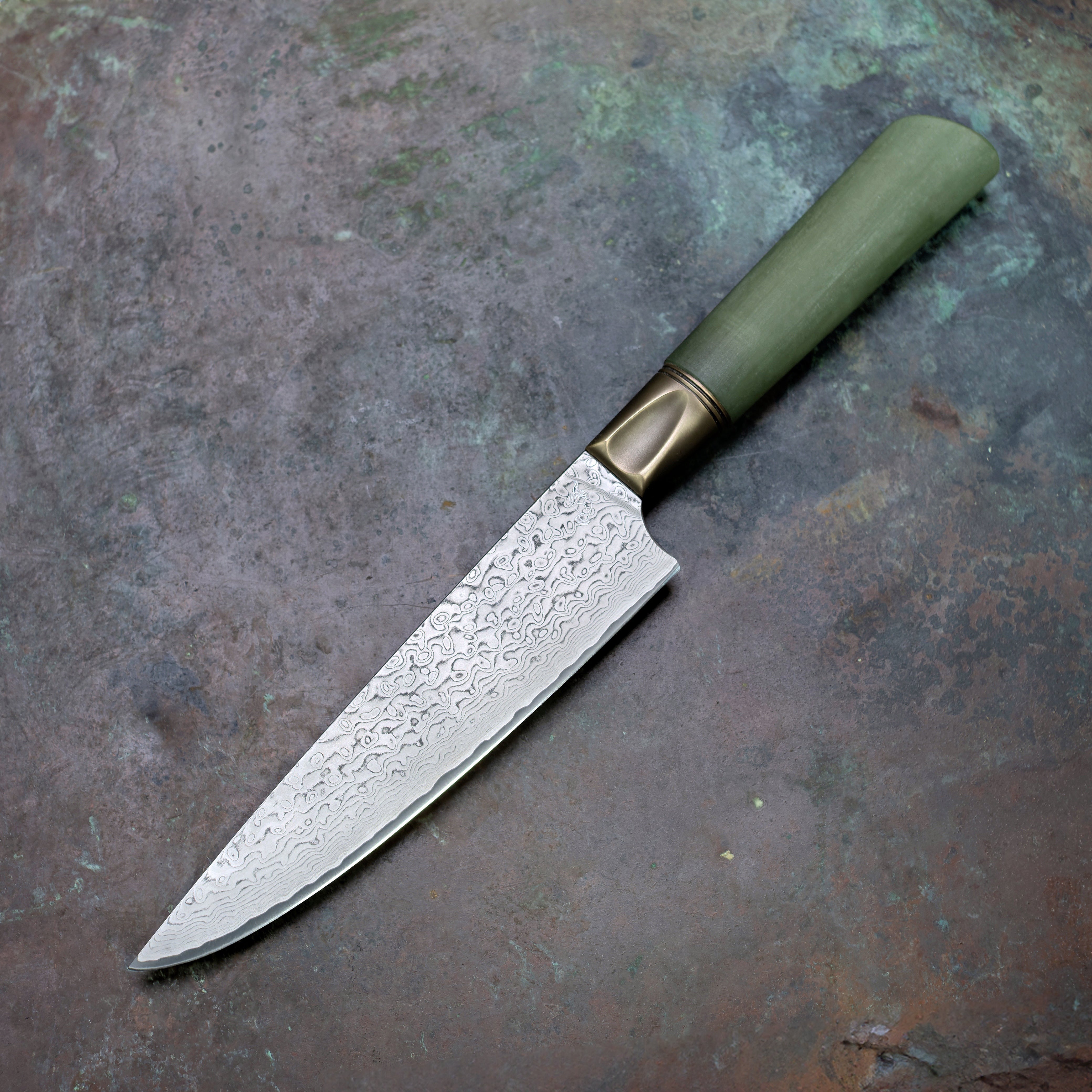 Jade Monolith Petty in Damascus