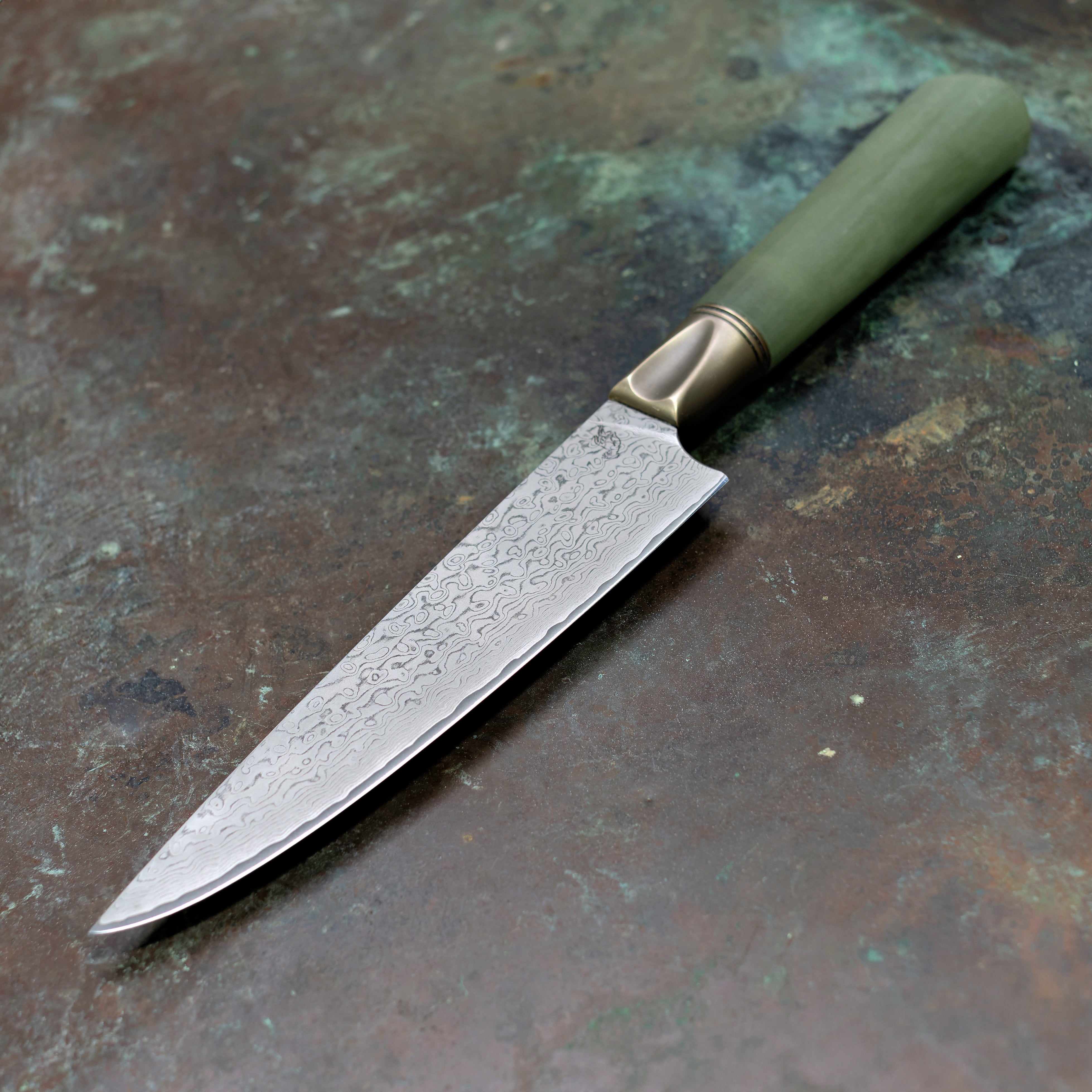 Jade Monolith Petty in Damascus