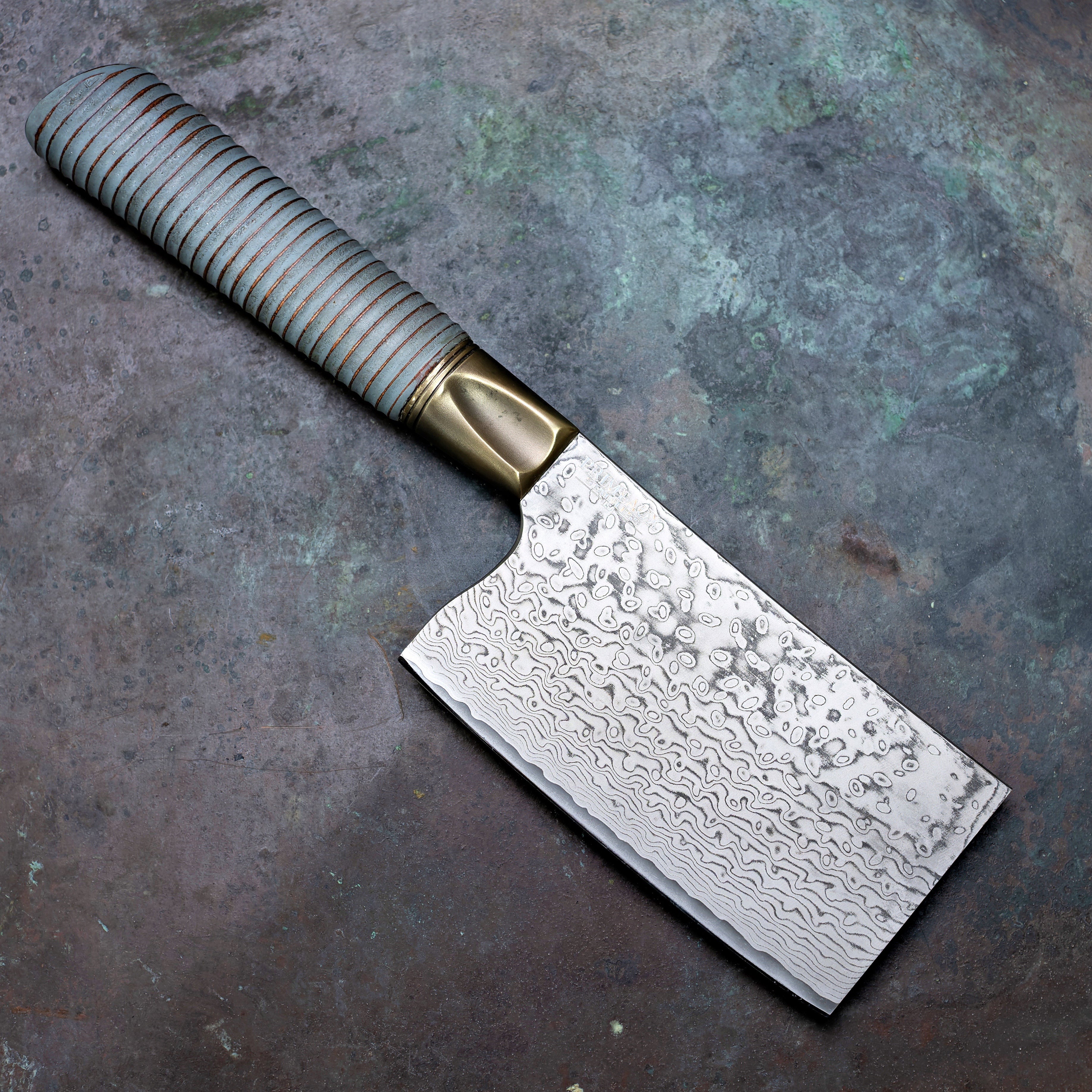 Farmhouse Ripple Mini-Cleaver in Damascus