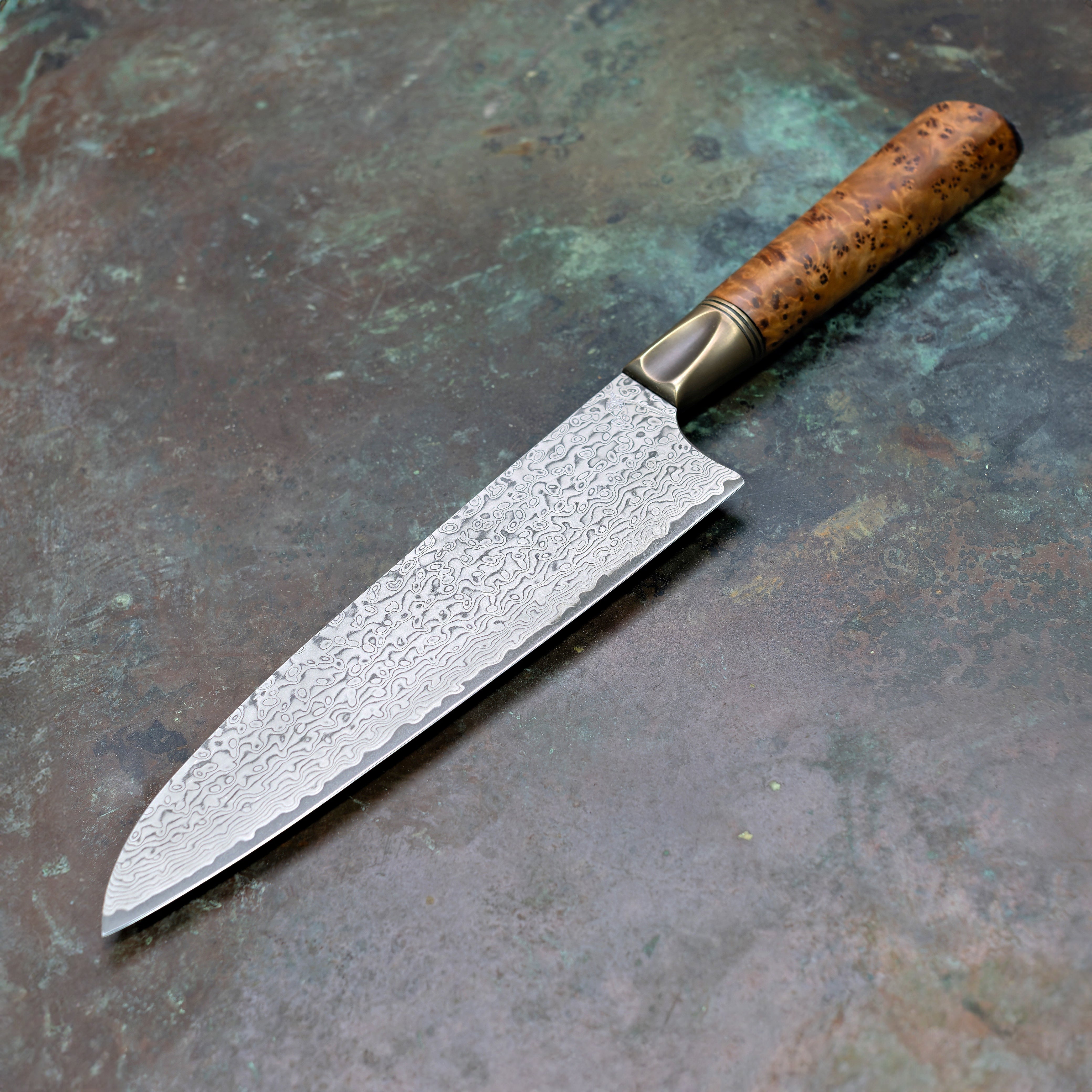 Thuya Burl Damascus Damascus Santoku