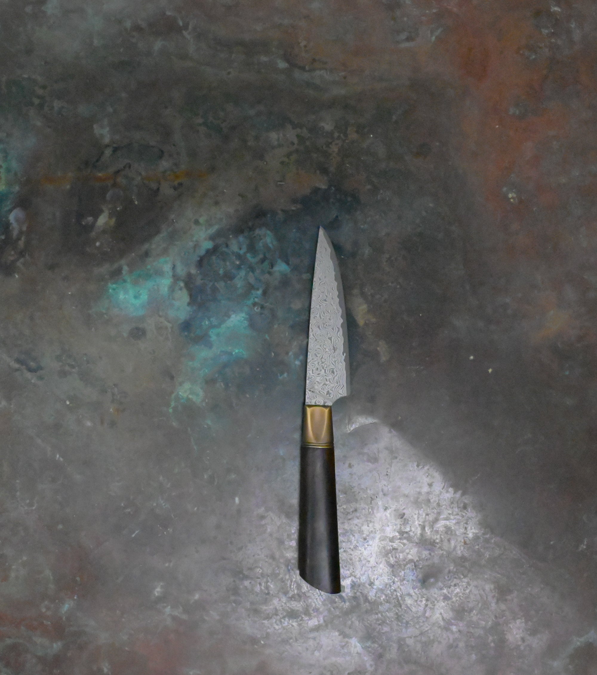 Paring Knife in Damascus