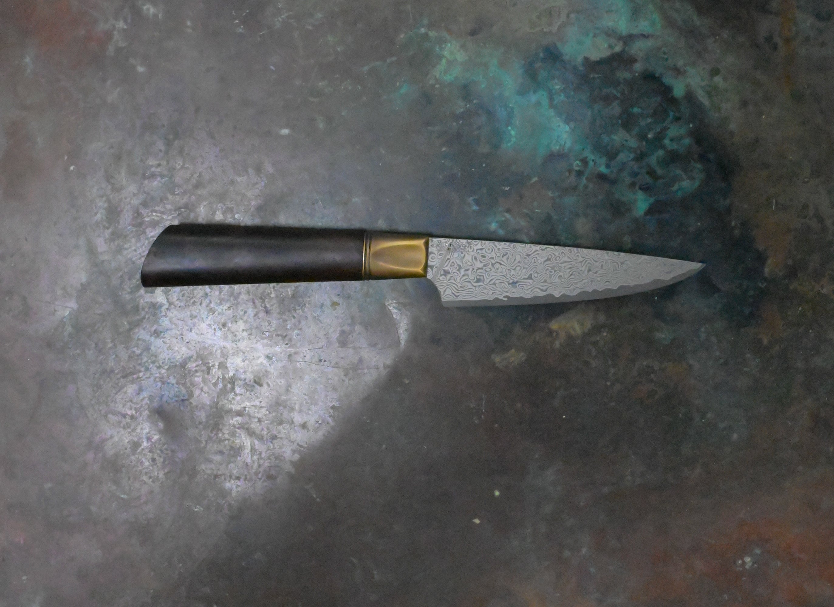 Paring Knife in Damascus