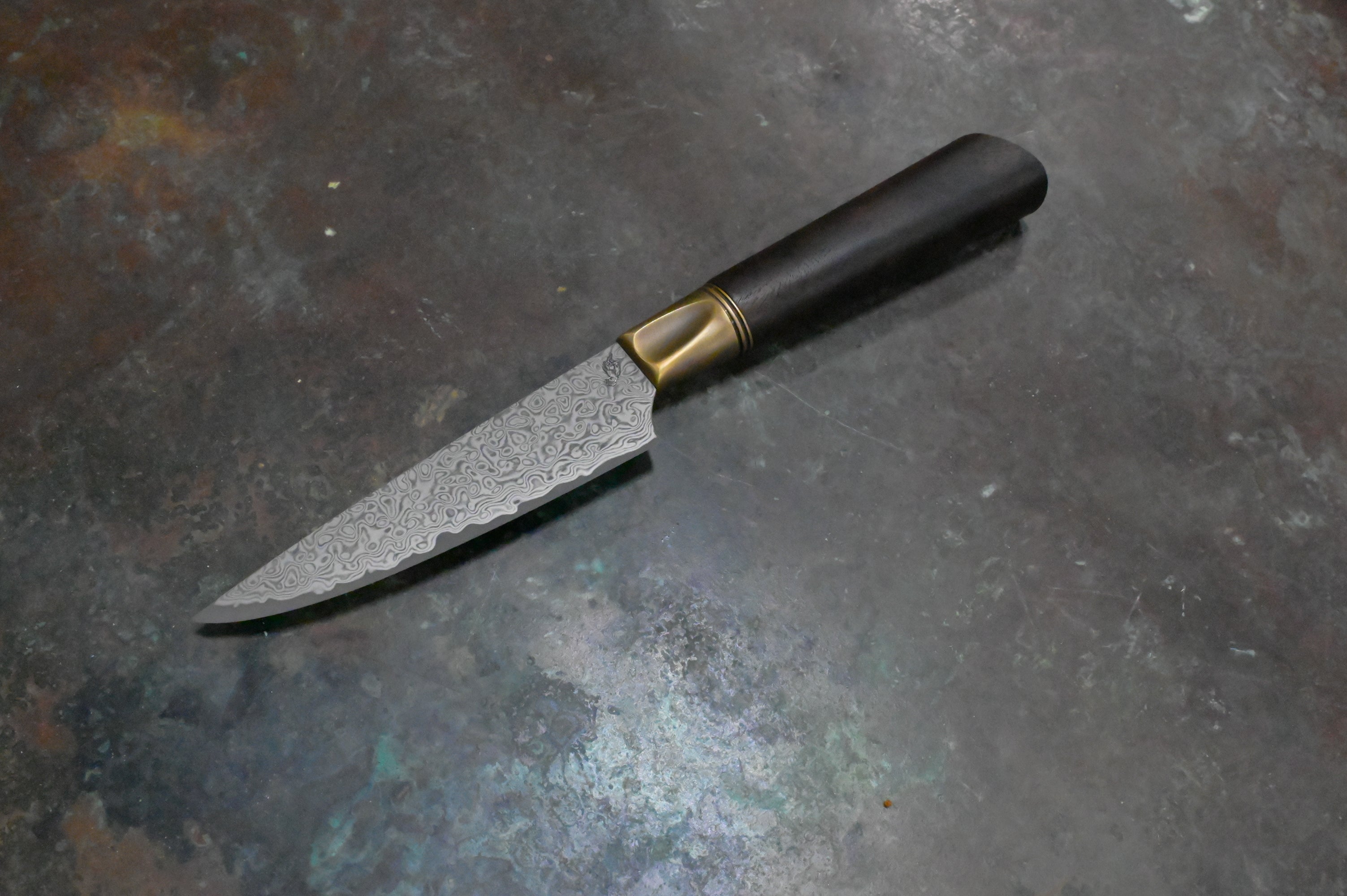 Paring Knife in Damascus