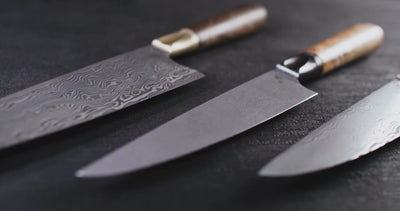 Primeaux Damascus Steel Chef Knives Made in Knoxville Tennessee