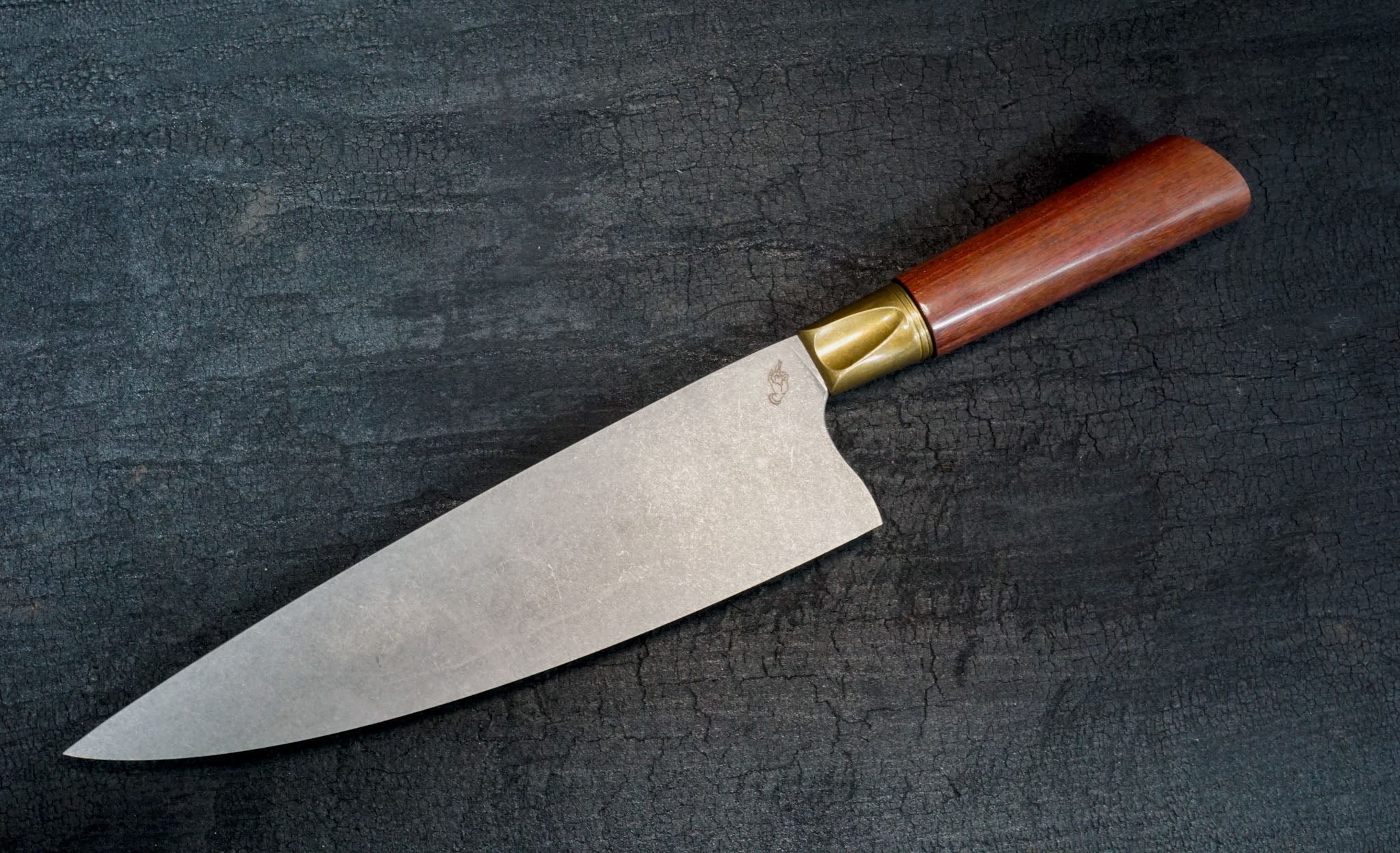 Primeaux Purple Heart Zenith Chef with Natural Bronze Bolster